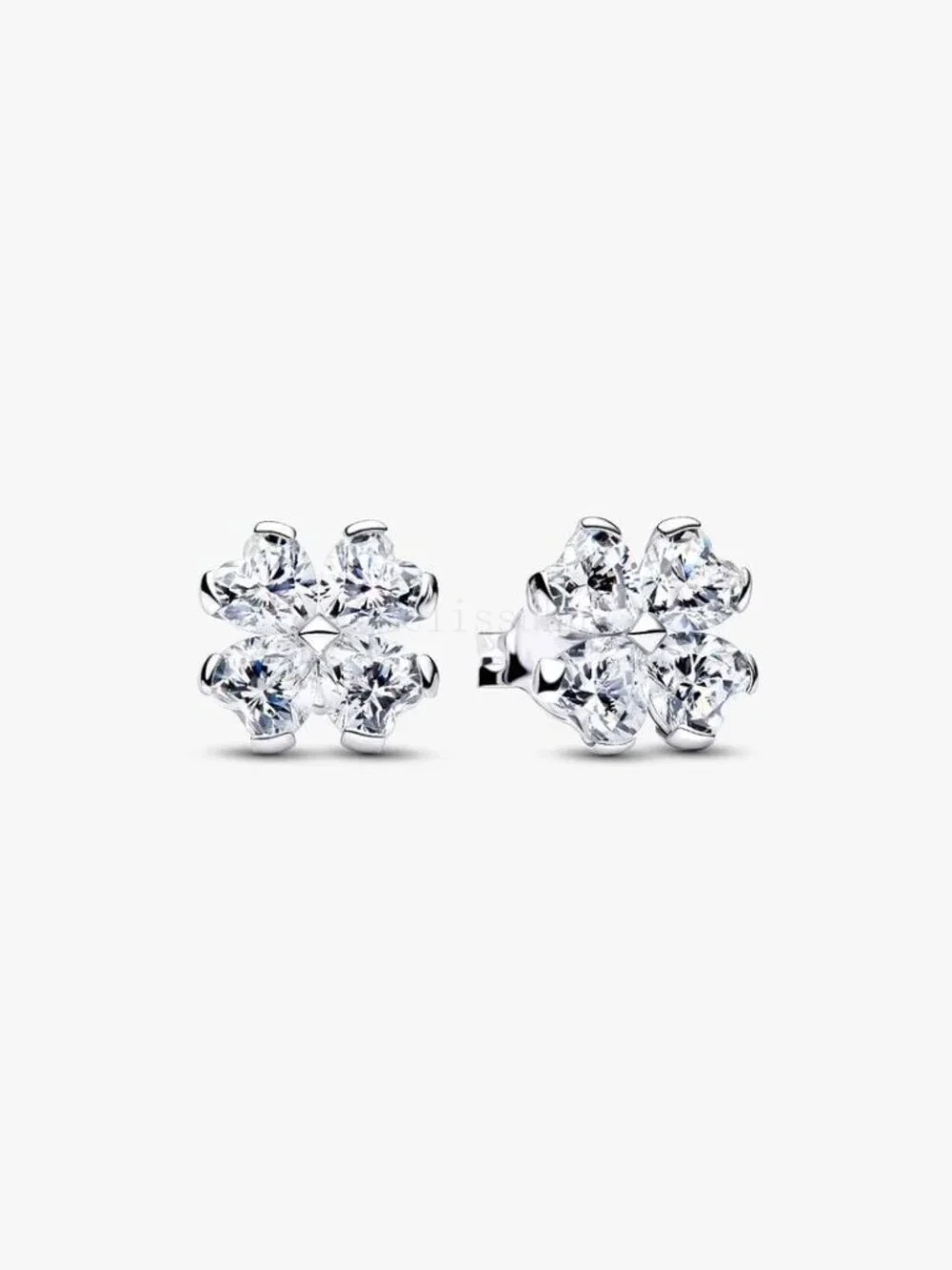 Pandora Sparkling Lucky Clover Stud Earrings